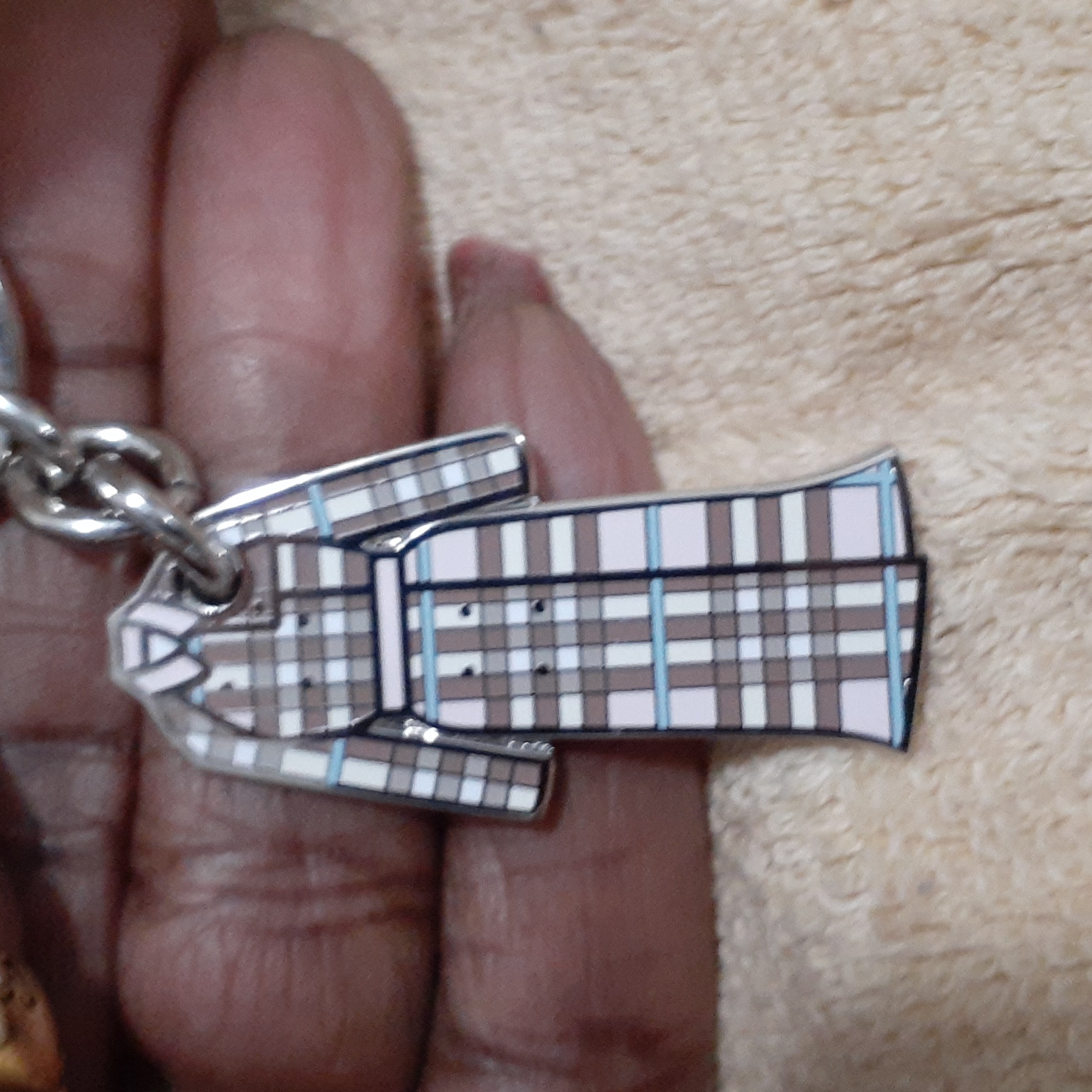 Burberry Authentic Nova Dress Keychain Authentic